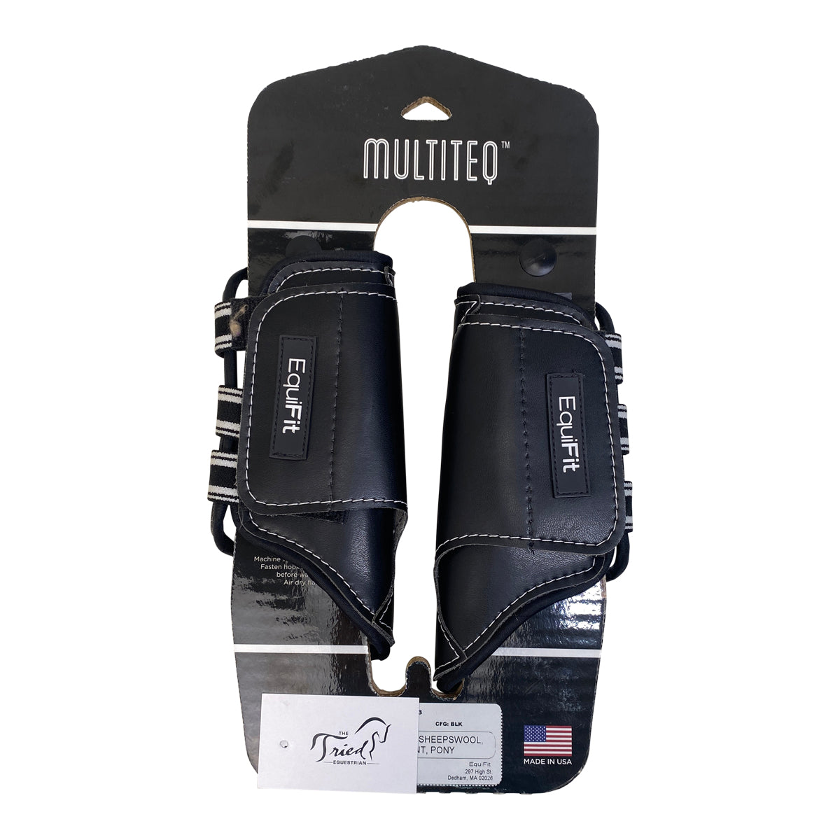 Equifit SheepsWool MultiTeq Front Boots in Black