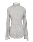 Cavalleria Toscana Guibert Shirt L/S in White/ Blue Stripes