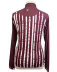 Novella Equestrian 'The Beni' Sun Shirt  in Burgundy Tack