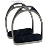 Stirrup Irons in Stainless Steel/Black