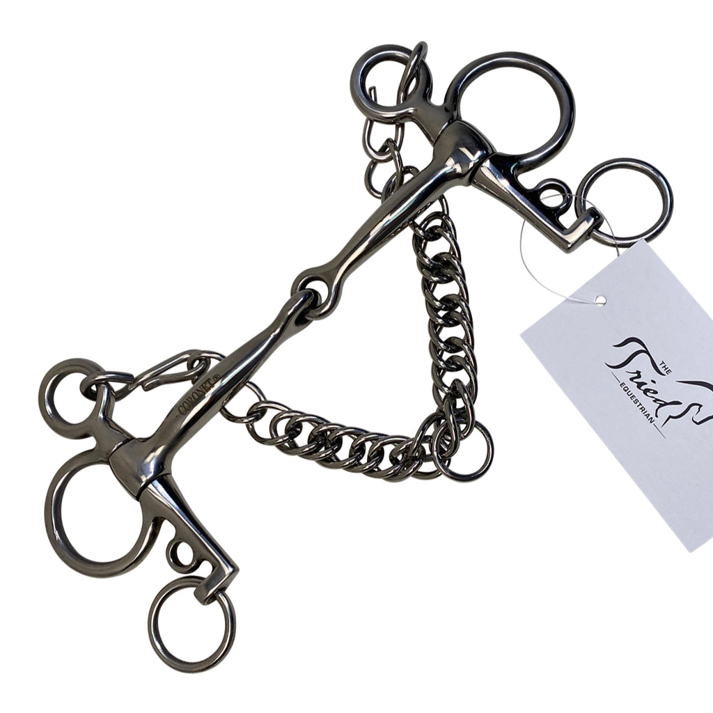 Coronet Tom Thumb Single Joint Mouth Pelham Bit in Stainless Steel