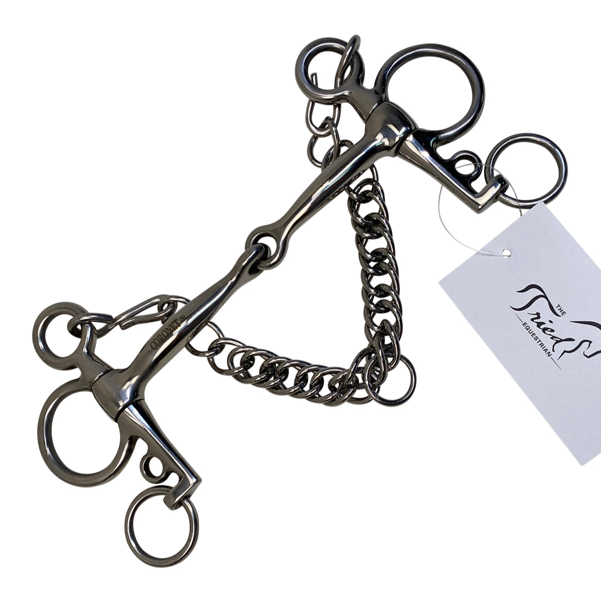 Coronet Tom Thumb Single Joint Mouth Pelham Bit in Stainless Steel