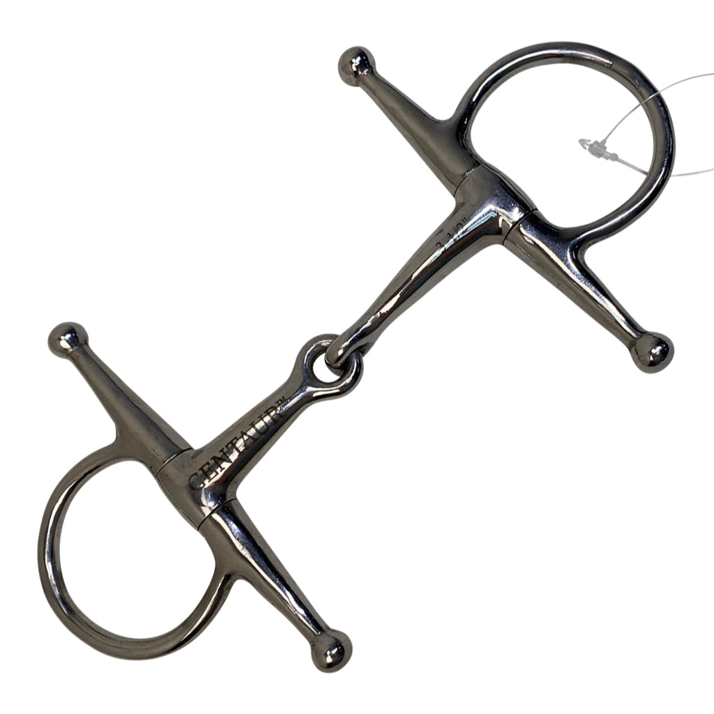 Centaur Pony Full Cheek Single Joint Snaffle Bit in Stainless Steel