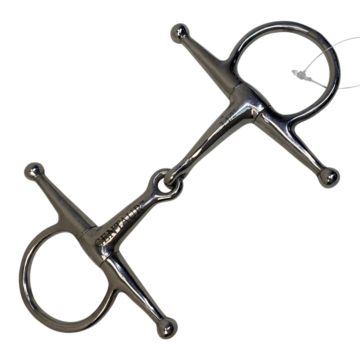 Centaur Pony Full Cheek Single Joint Snaffle Bit in Stainless Steel