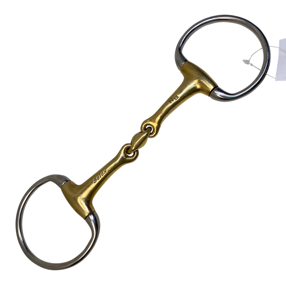 Neue Schule Tranz Angled Lozenge Eggbutt Bit in Salox Gold/ Stainless