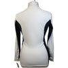 Cavalleria Toscana Jersey Perforated Insert Shirt in White/Black