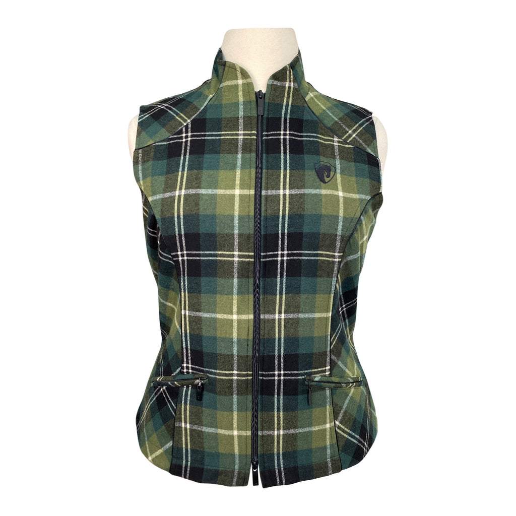 Arista Equestrian 'Heritage' Vest in Juniper Plaid - Women's Medium