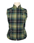 Arista Equestrian 'Heritage' Vest in Juniper Plaid - Women's Medium