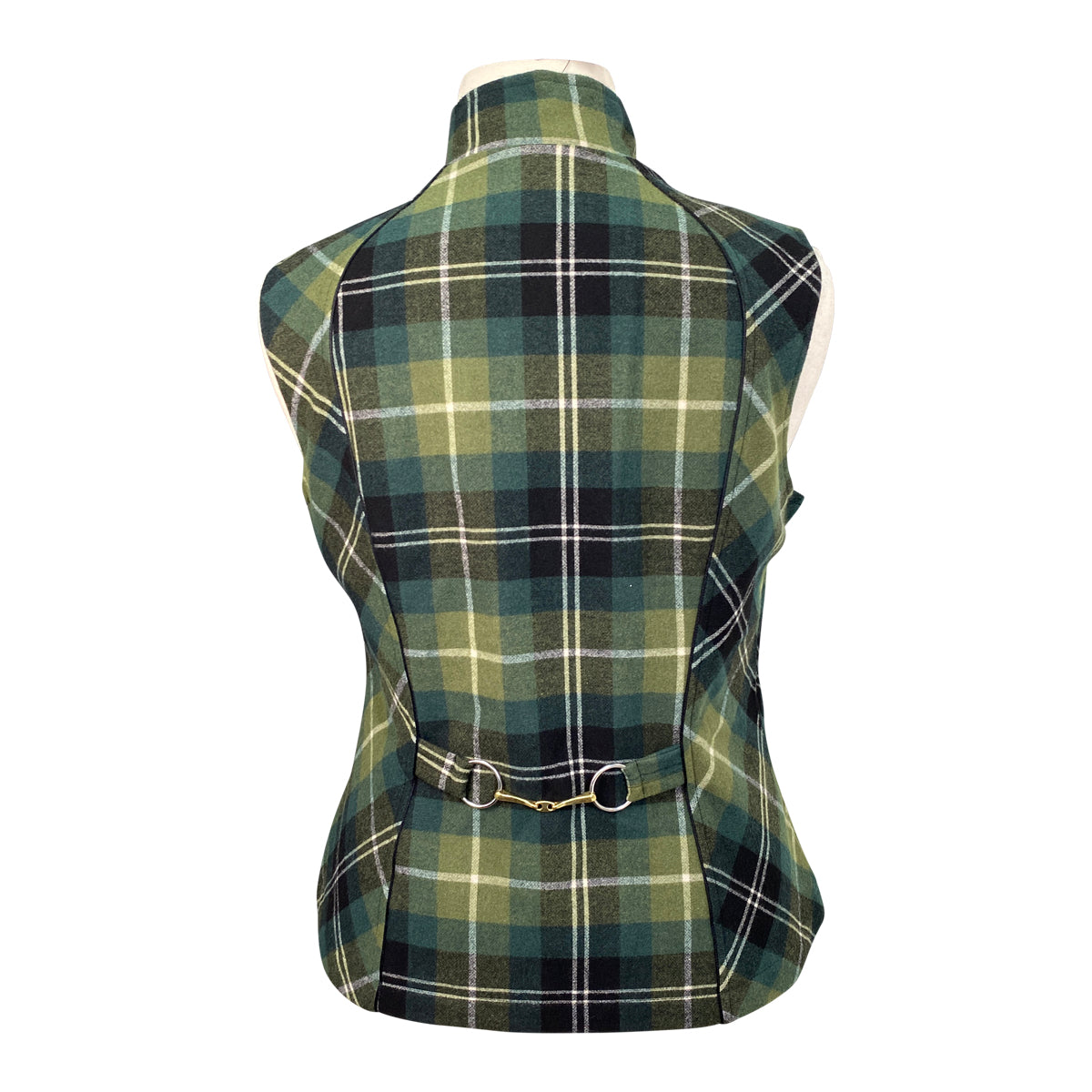 Arista Equestrian 'Heritage' Vest in Juniper Plaid - Women's Medium