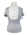 Cavalleria Toscana Bib Show Shirt in Black/White Dots 