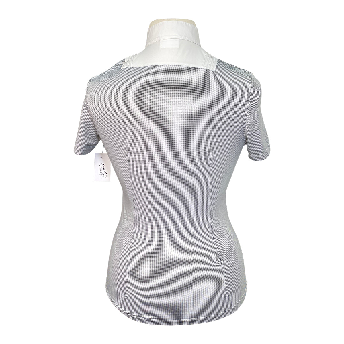 Cavalleria Toscana Bib Show Shirt in Black/White Dots 