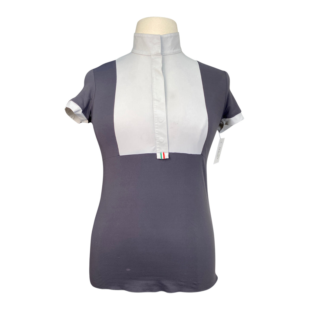 For Horses 'Aria' Technical Show Shirt in Grey/White