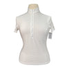 FITS Waffle Tech Show Shirt in White - Women's Small