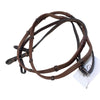 Thin Pebble Rubber Reins in Brown