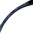 PS of Sweden Crystal Browband in Black/Sapphire