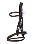 Henri de Rivel Pro Mono Crown Bridle w/Flash & Laced Reins in Brown