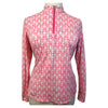 SanSoleil Sun Shirt in Pink Chain Link