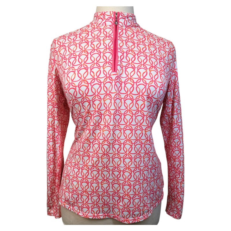 SanSoleil Sun Shirt in Pink Chain Link