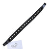 Exion Pro Straight Crystal Browband in Black/Clear Crystals - 15"