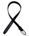 Tory Leather Stirrup Belt in Black - Women's XS
