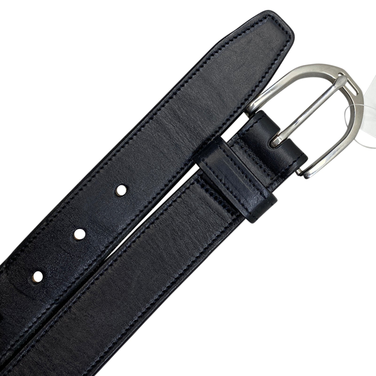 Tory Leather Stirrup Belt in Black - Women's XS