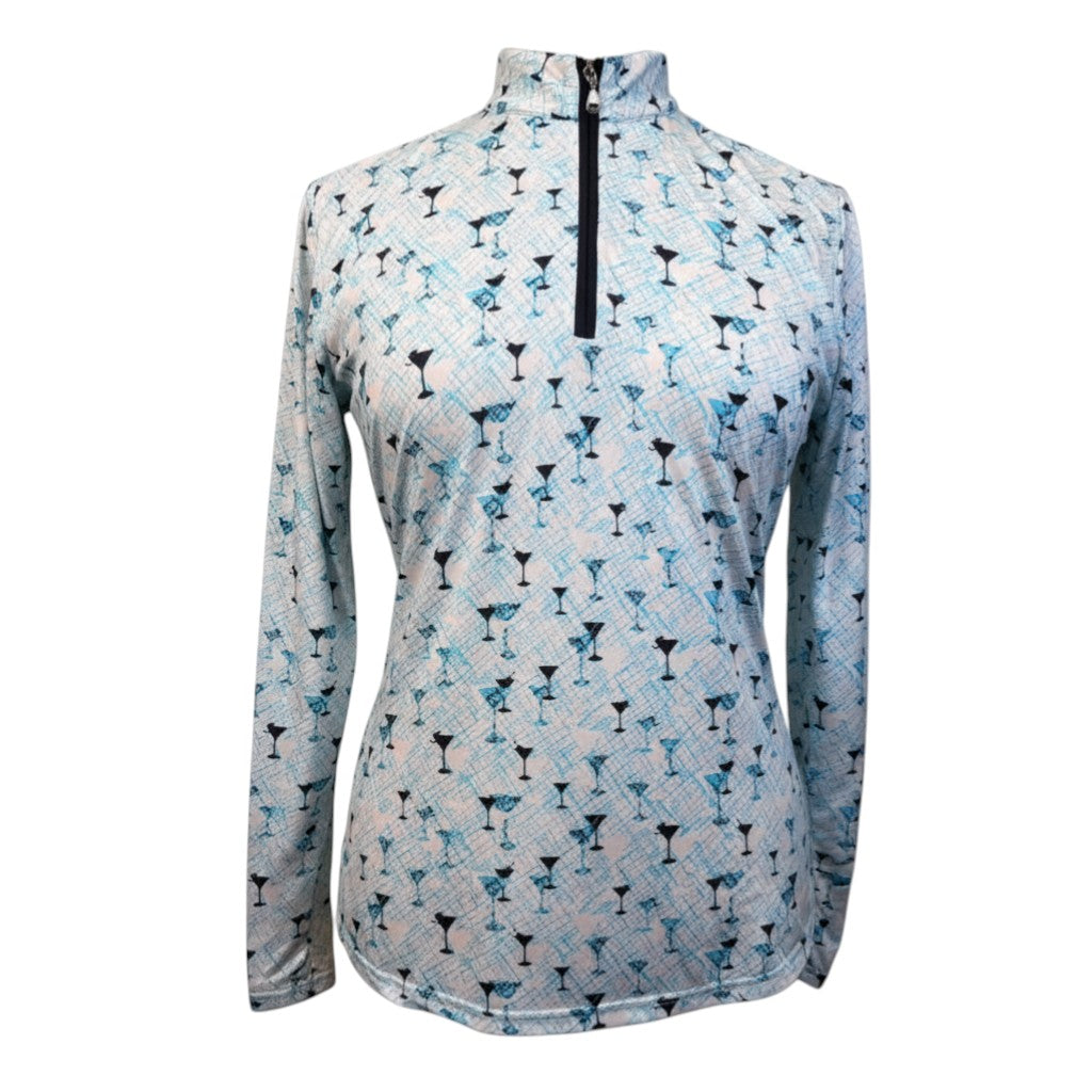 SanSoleil Sun Shirt in Blue Martinis