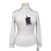 Horse Pilot 'Aerial' Show Shirt in White w/Pink