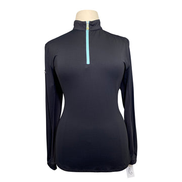 Kastel Denmark Sunshirt in Black/Teal