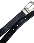 Noble Outfitters Back-to-Back Reversible Belt in Black/Brown Snakeskin - Small