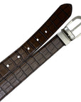 Noble Outfitters Back-to-Back Reversible Belt in Black/Brown Snakeskin - Small