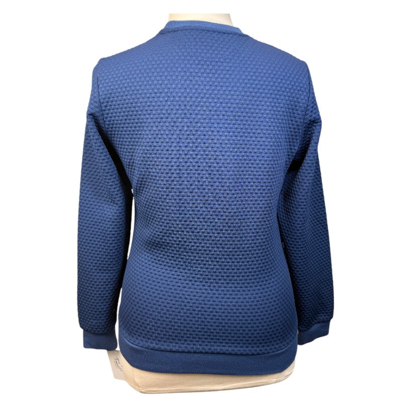 Equiline 'Elspete' Crewneck Sweater in Navy