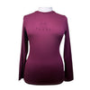 Fager 'Ida' Long Sleeve Shirt in Burgundy