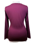 Fager 'Ida' Long Sleeve Shirt in Burgundy
