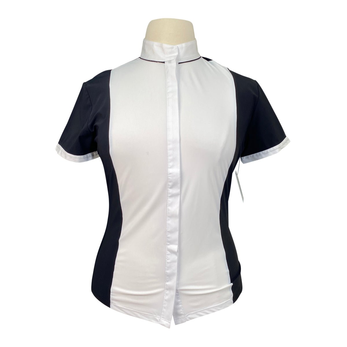 EGO7 Short Sleeve Shirt Top in Black/White