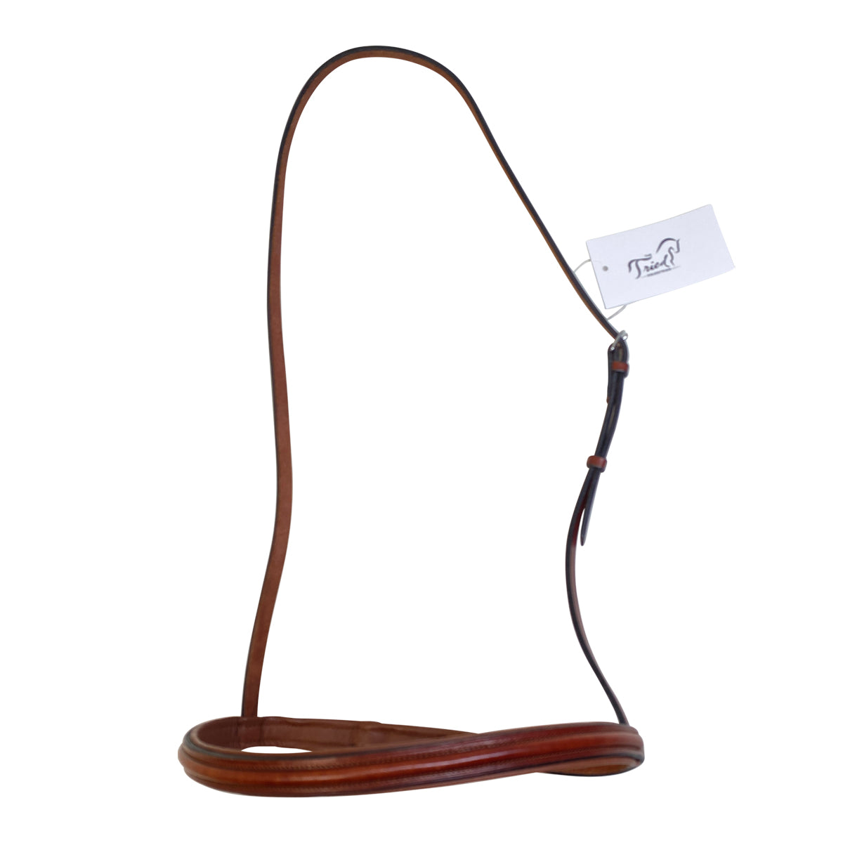 Plain Raised Noseband in Chestnut