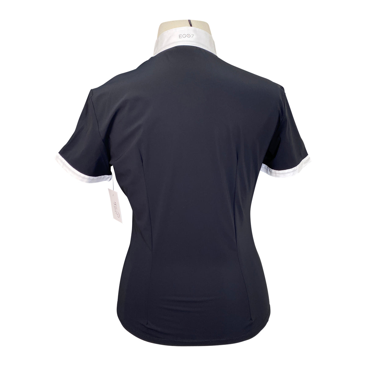 EGO7 Short Sleeve Shirt Top in Black/White