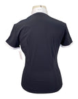 EGO7 Short Sleeve Shirt Top in Black/White