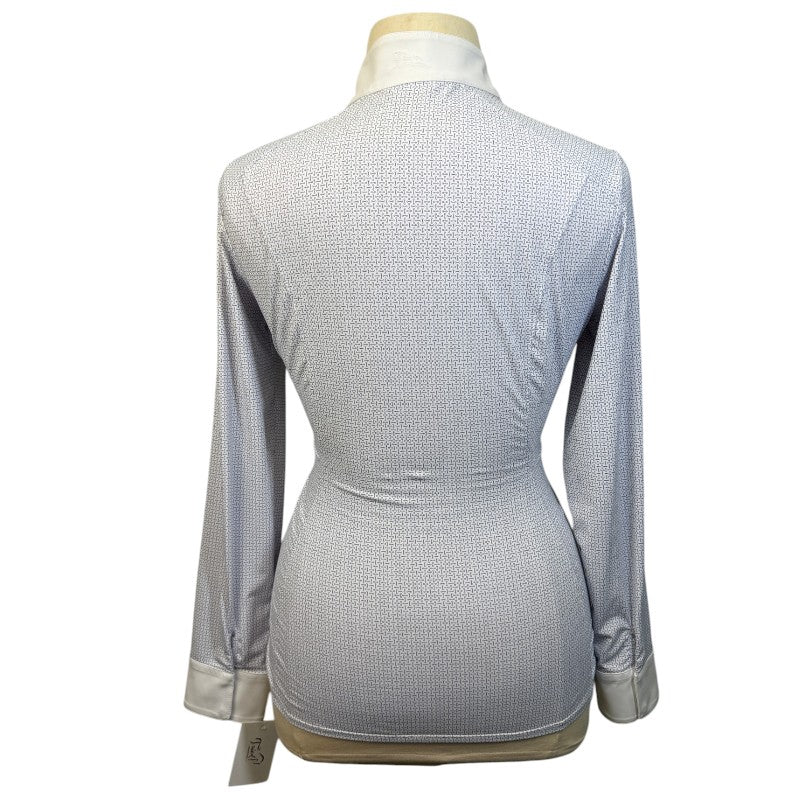 RJ Classics 'Liv' Long Sleeve Show Shirt in Blue Bits
