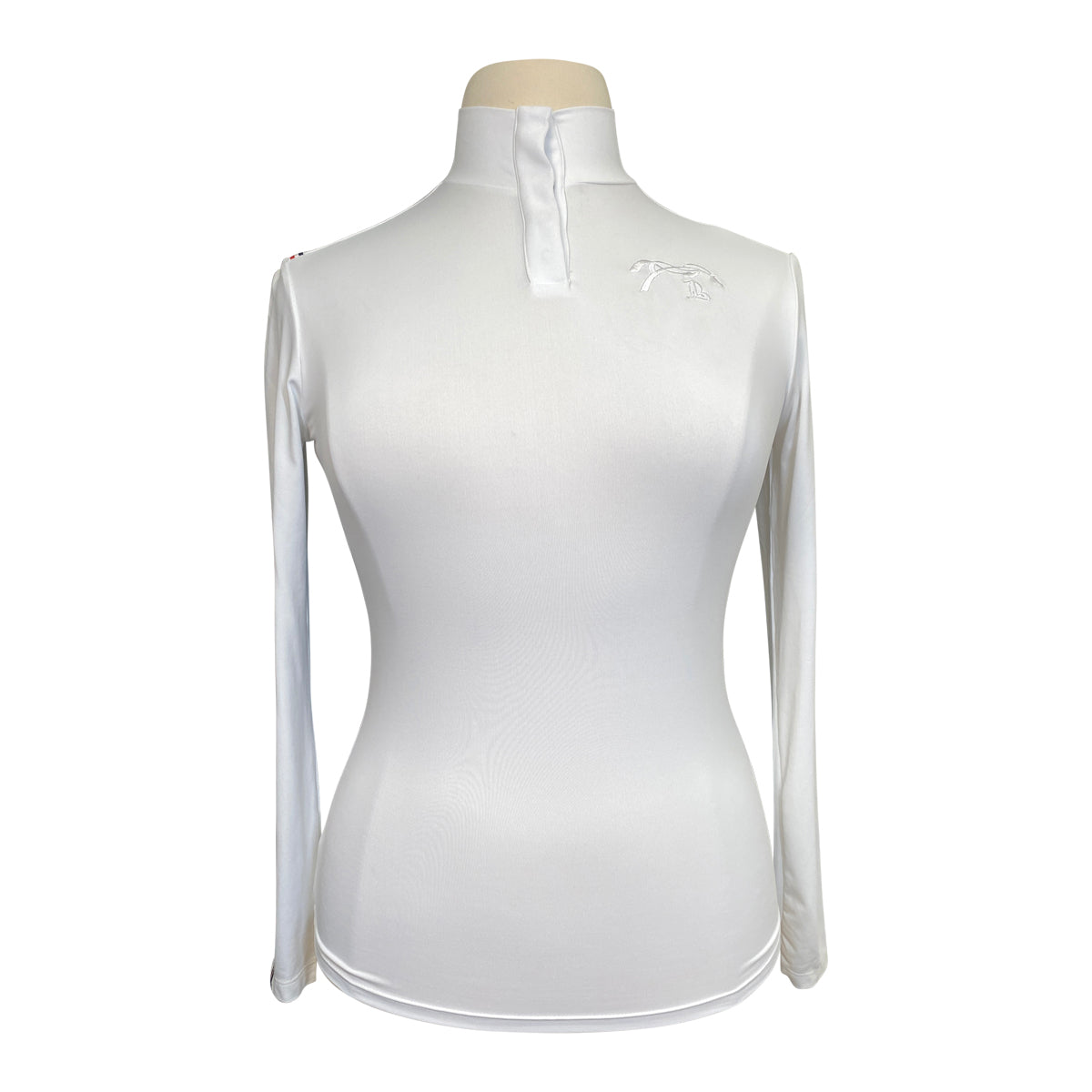 Penelope Bruges Long Sleeve Polo  in White