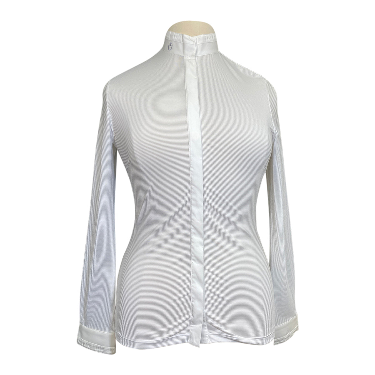 Cavalleria Toscana Alternating Pleates Competition Shirt in White