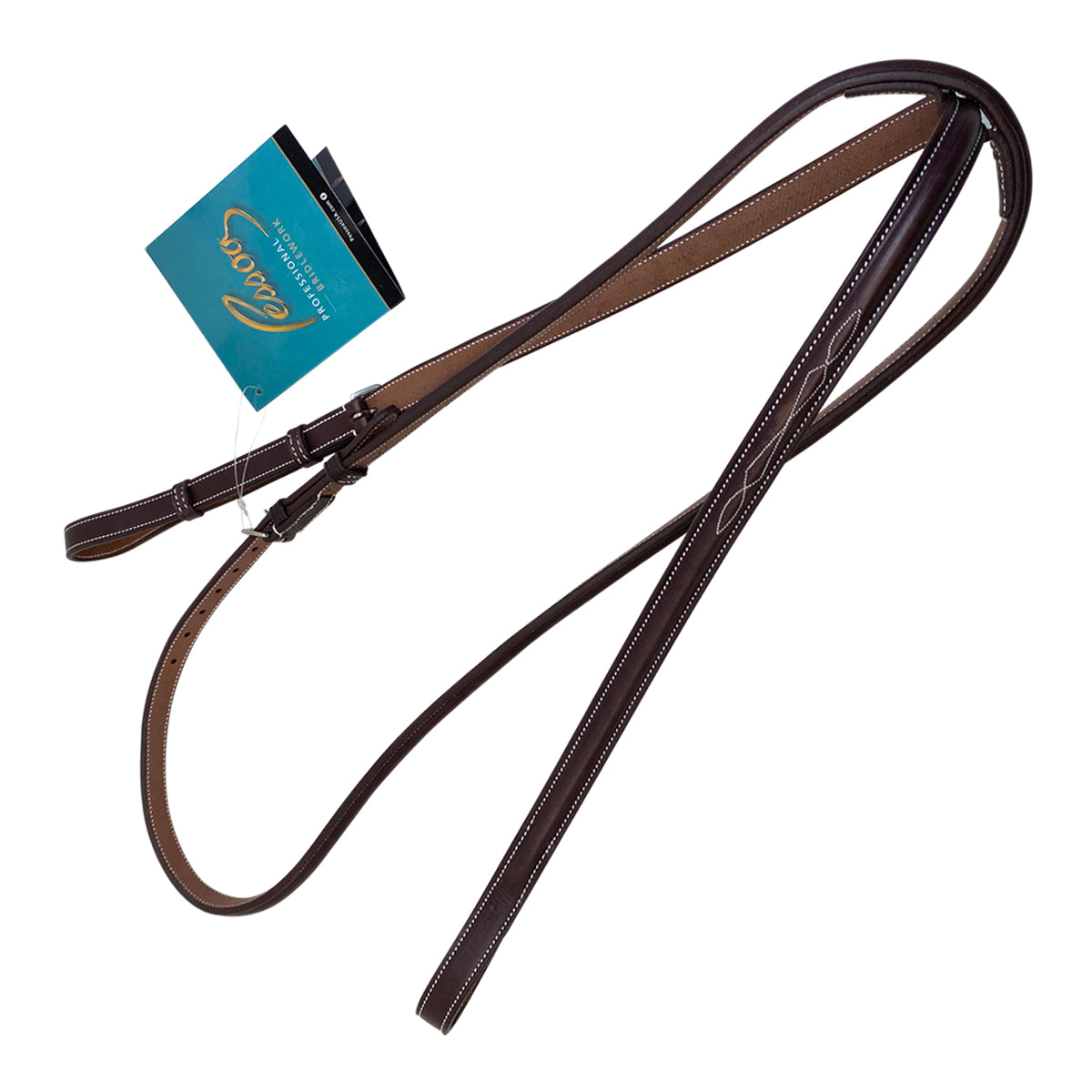 Pessoa Pro Fancy-Stitched Standing Martingale in Dark Brown