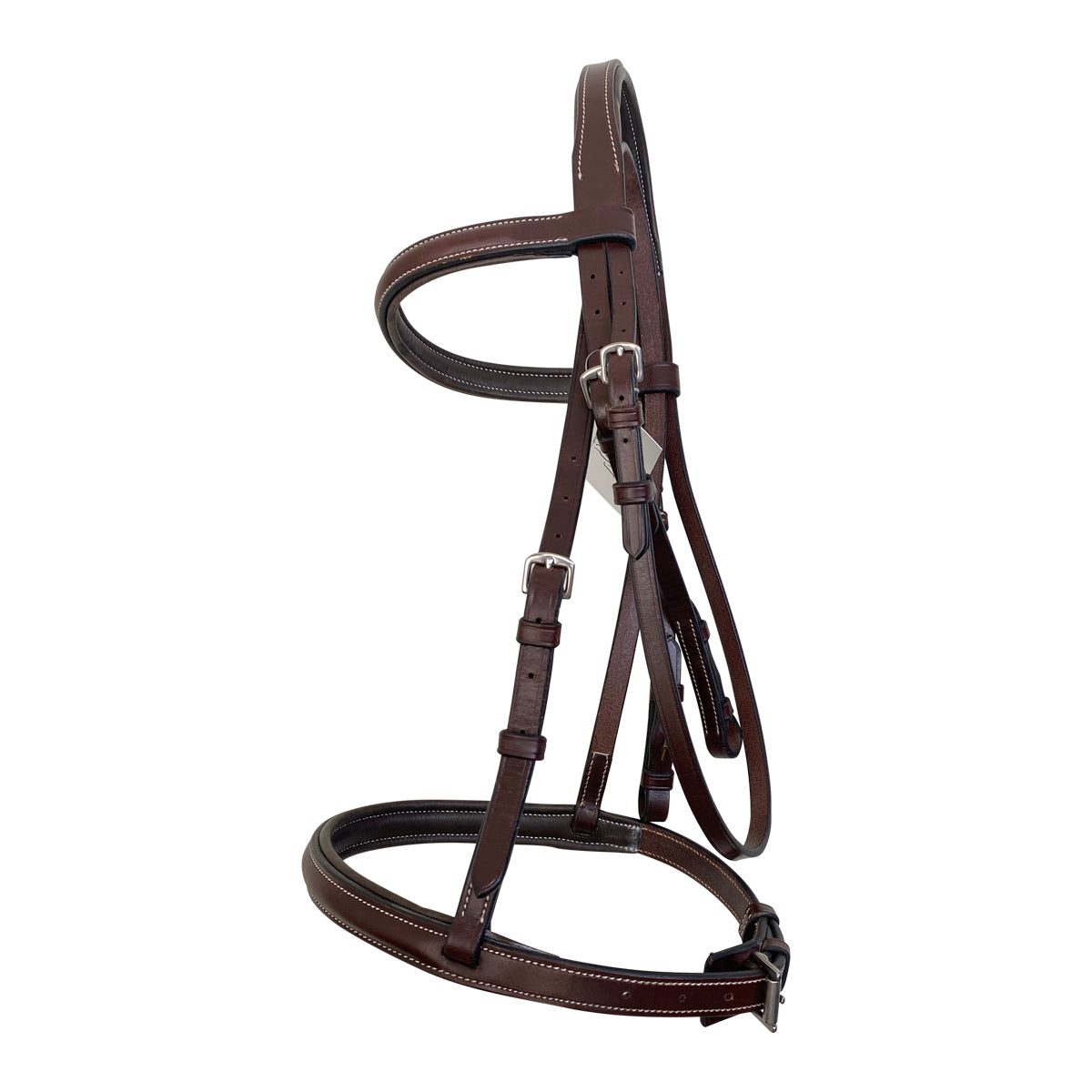 KL Select Red Barn 'Sovereign' Bridle w/Laced Reins in Brown