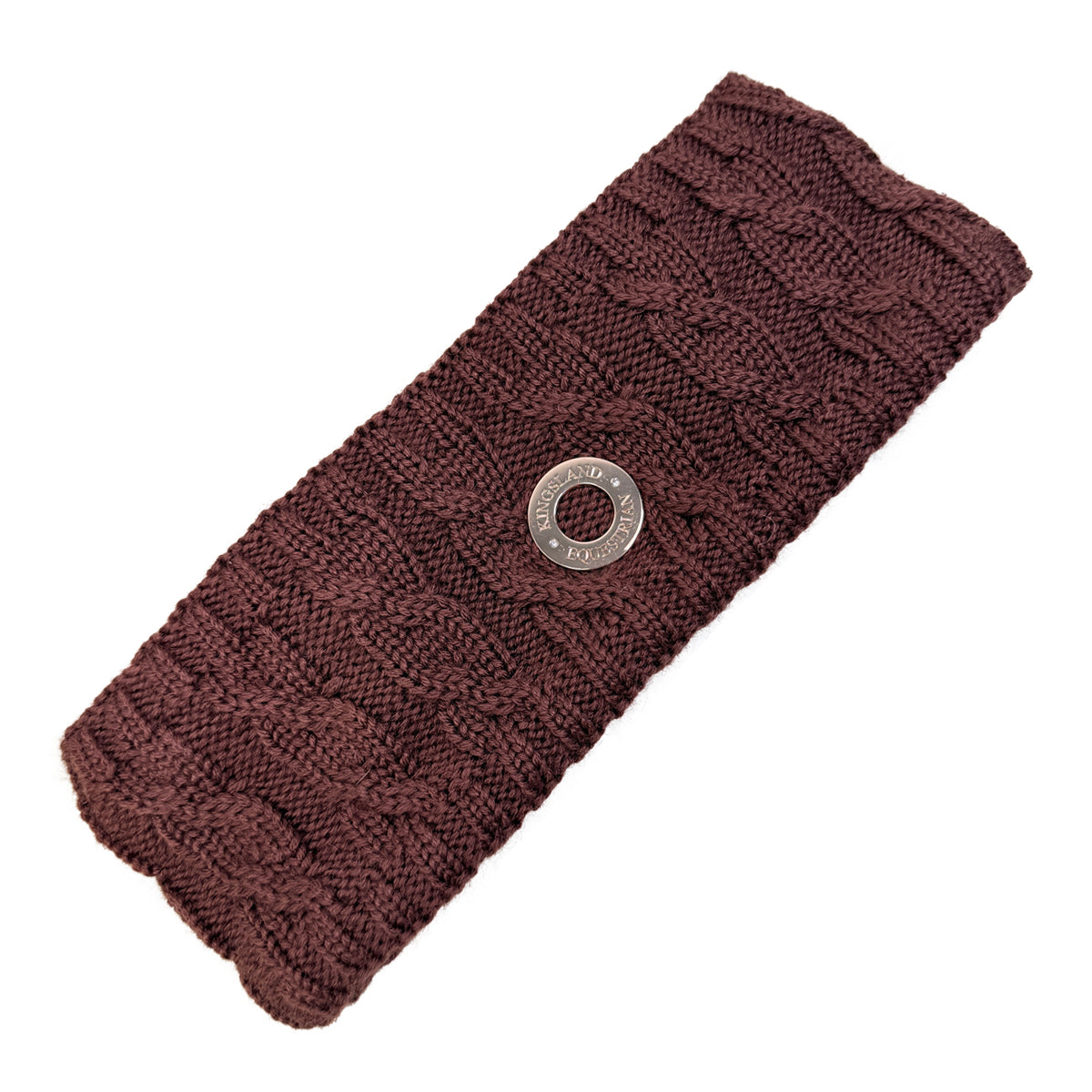 Kingsland Serah Cable Knit Headband in Hot Chocolate