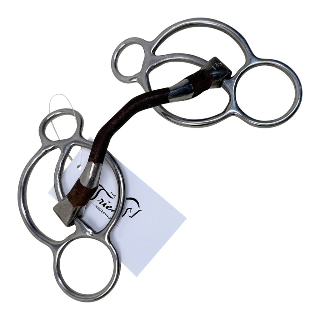 Bombers Williams Happy Tongue Ported Mouthpiece Bit in Sweet Iron / Steel