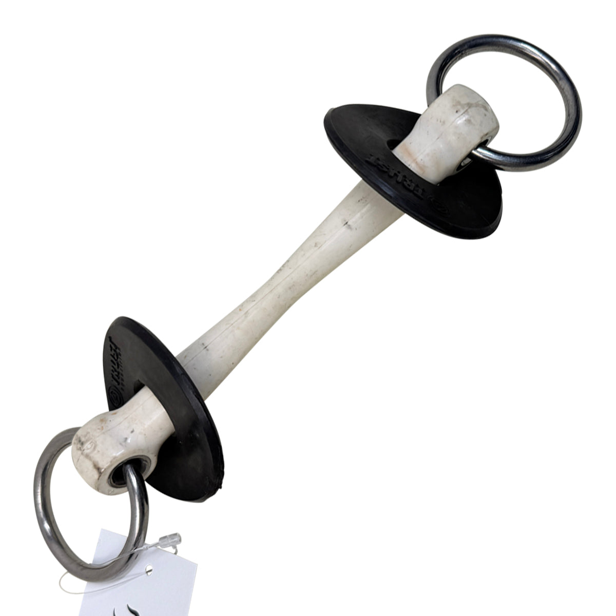 Trust Inno Sense Loose Ring Bradoon Flexi Soft Bit in Steel/White - 14.5cm / 5.5"