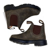Blundstone Kids 'Chelsea' Elastic Side Boots in Rustic Brown
