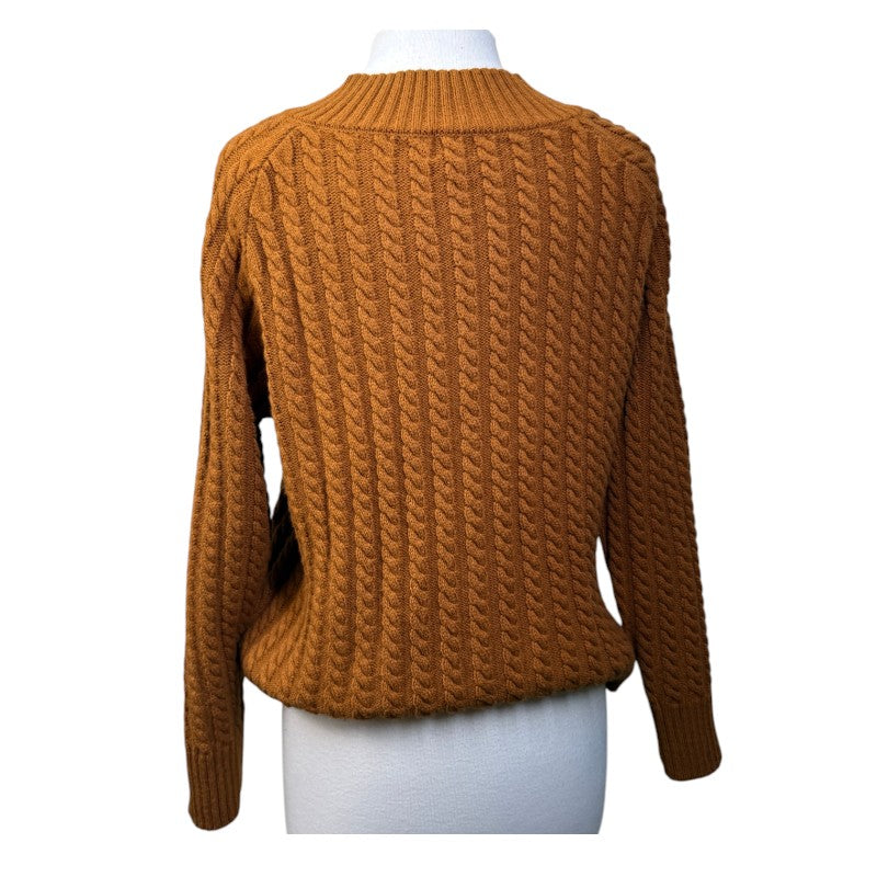 EQL by Kerrits Cable Knit Sweater in Dijon