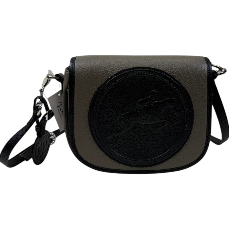 Tucker Tweed 'Camden' Hunter Jumper Cross Body Bag in Elephant/Black