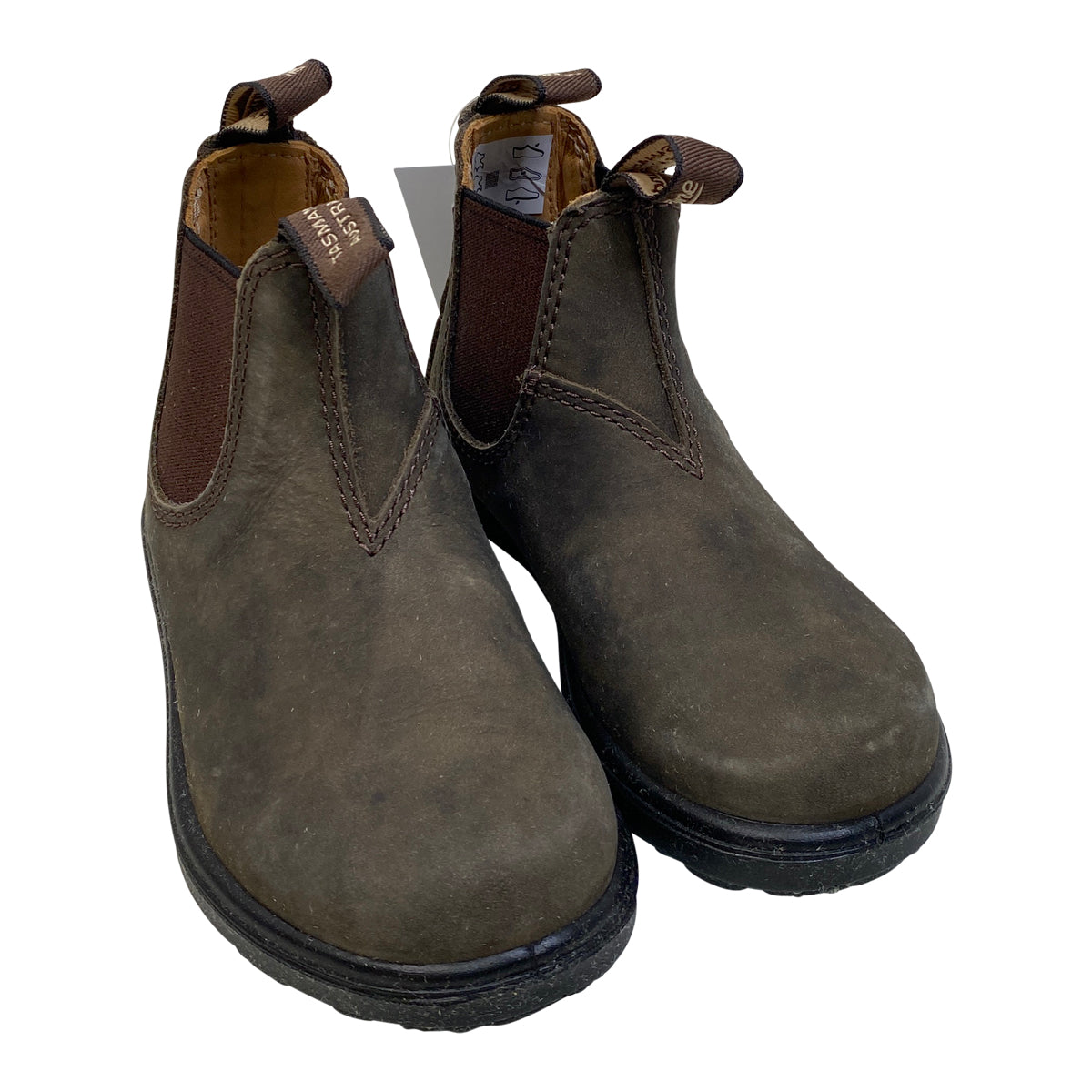 Blundstone Kids 'Chelsea' Elastic Side Boots in Rustic Brown
