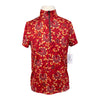 Kerrits 'Aire Ice Fil' Kids Short Sleeve Shirt in Red Paisley